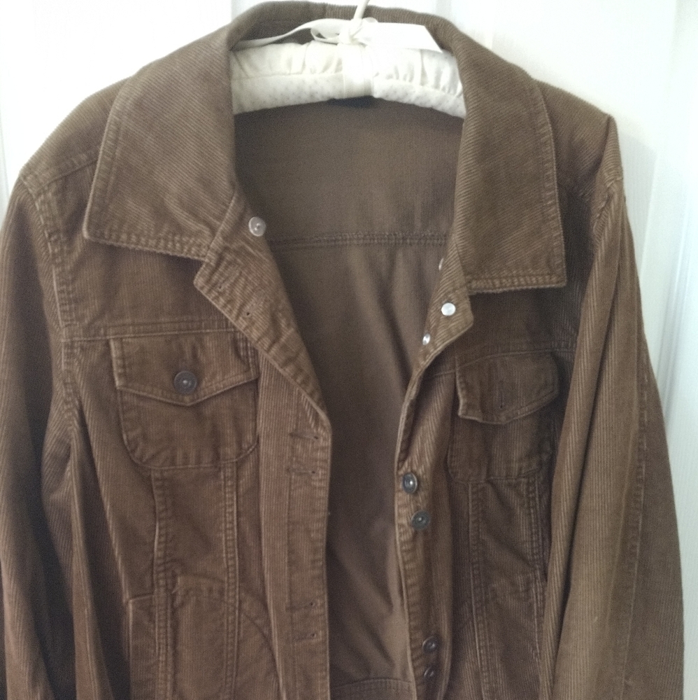 Women's corduroy jacket, chocolate
